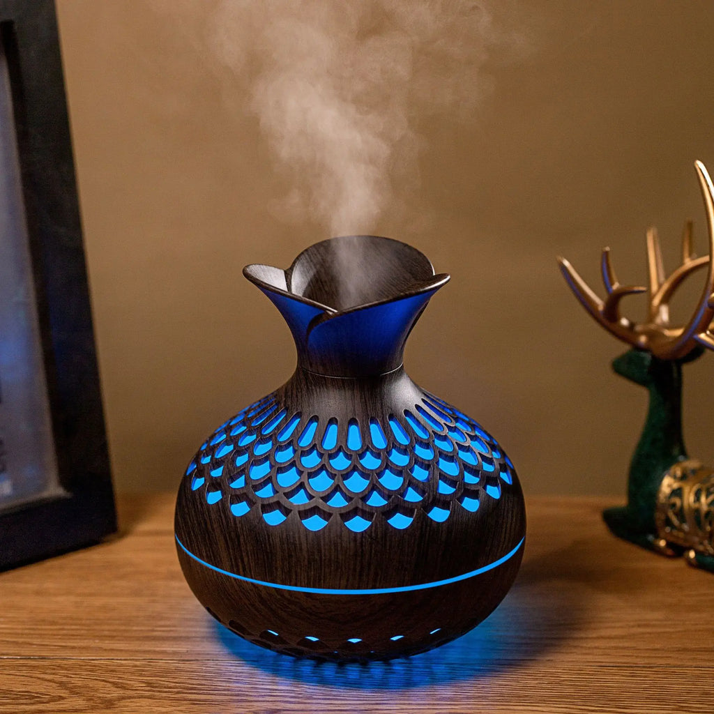 Wood Grain Mini Vase Humidifier