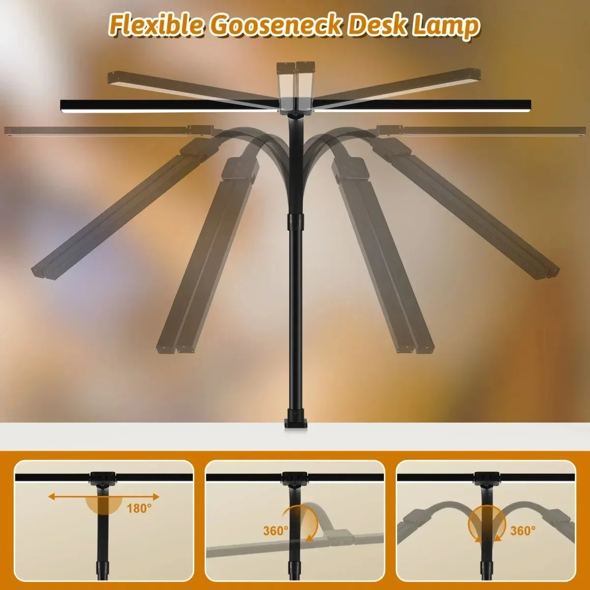 Double Headed LED Table Lamp