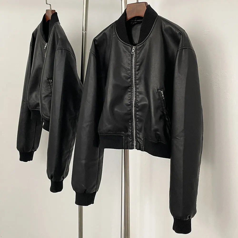 Aurelle leather jacket