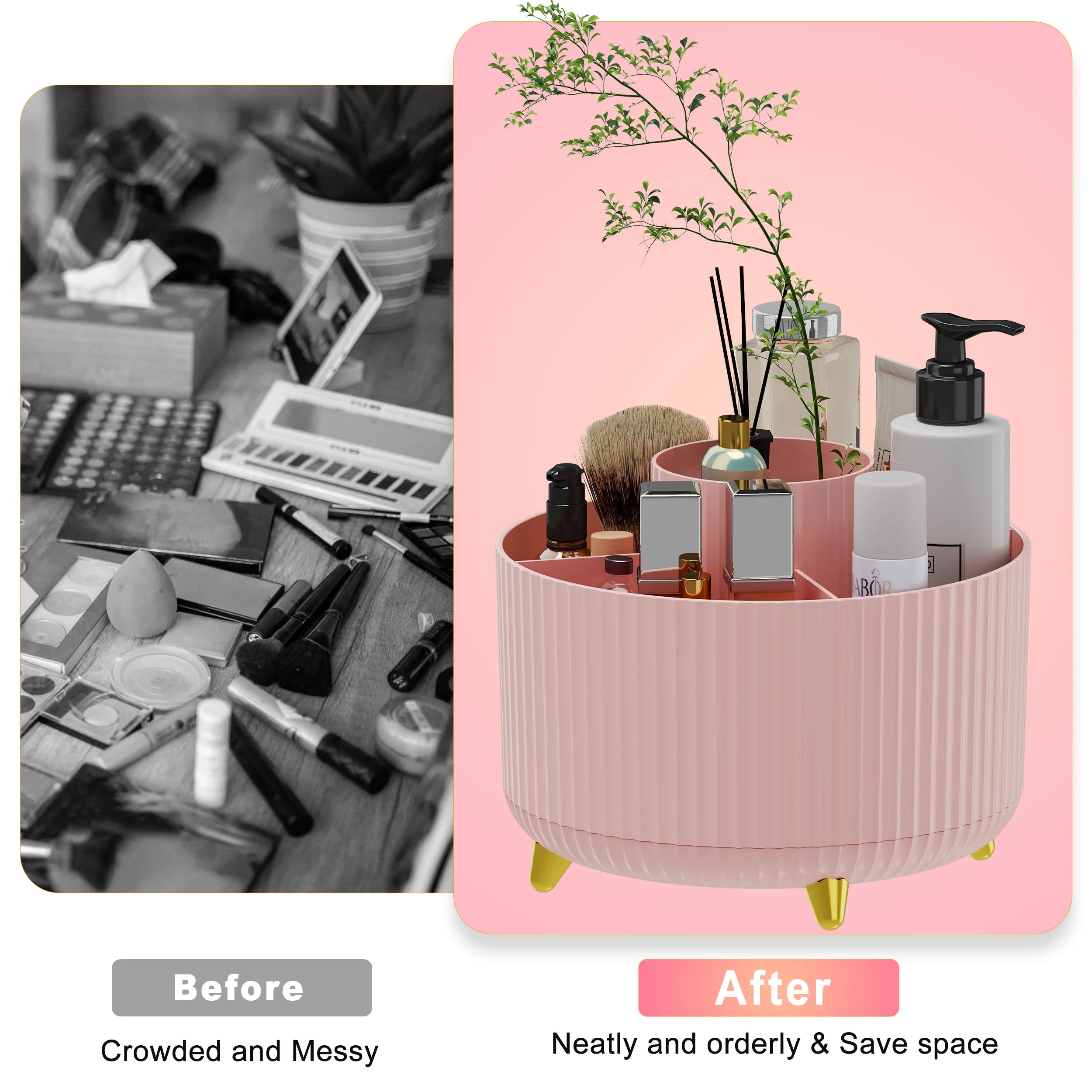 Rotating Makeup Organizer