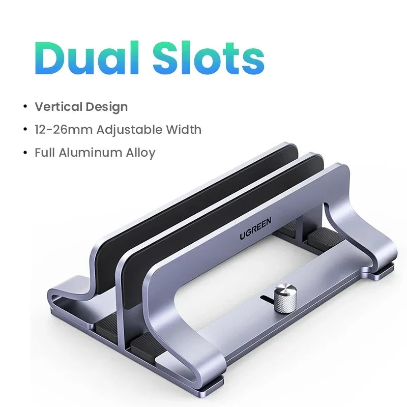 Triple Slots Vertical Laptop/ipad Stand