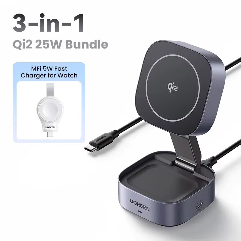 Magnetic Wireless 2-in-1 Charging Stand