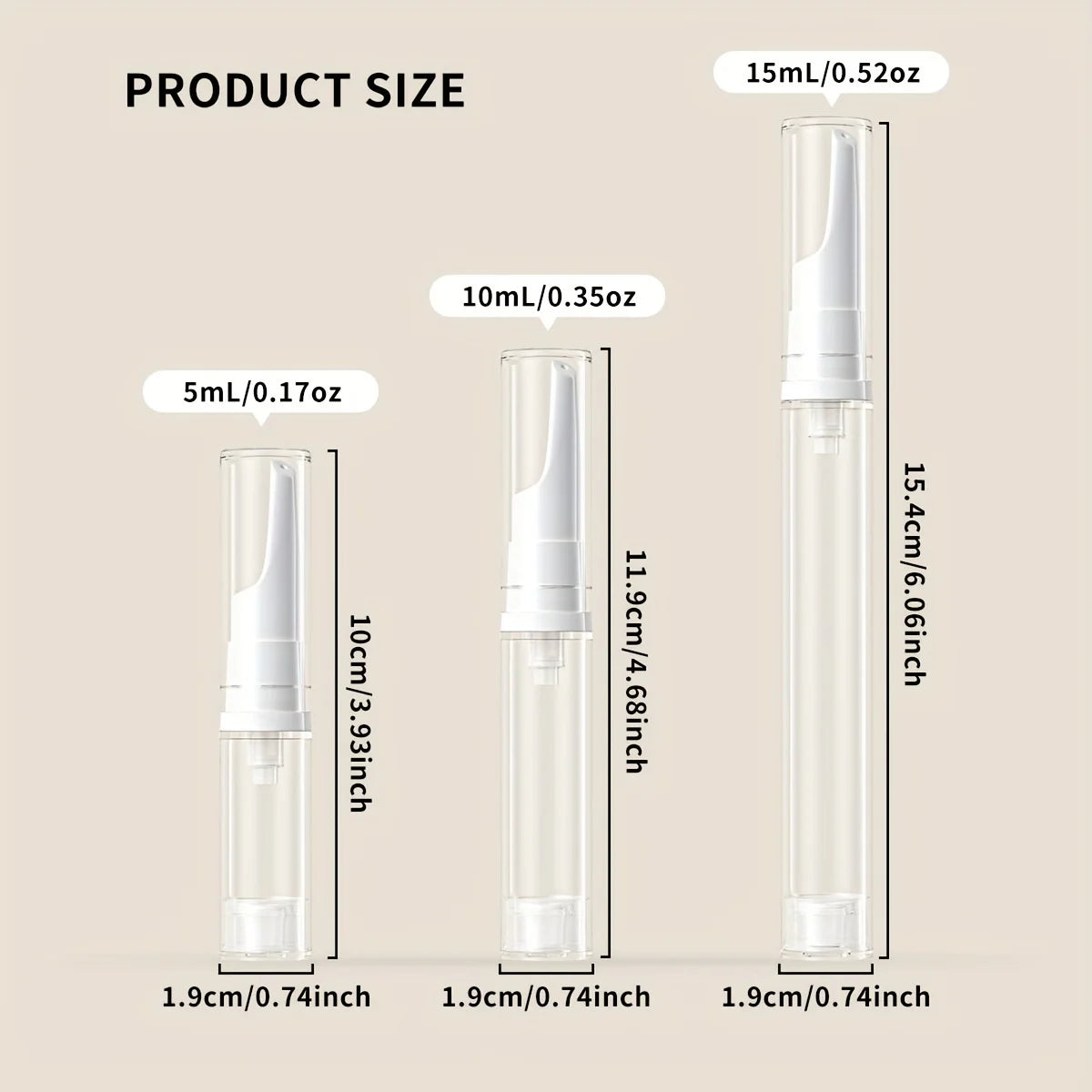 Clear Foundation Dispenser Bottle