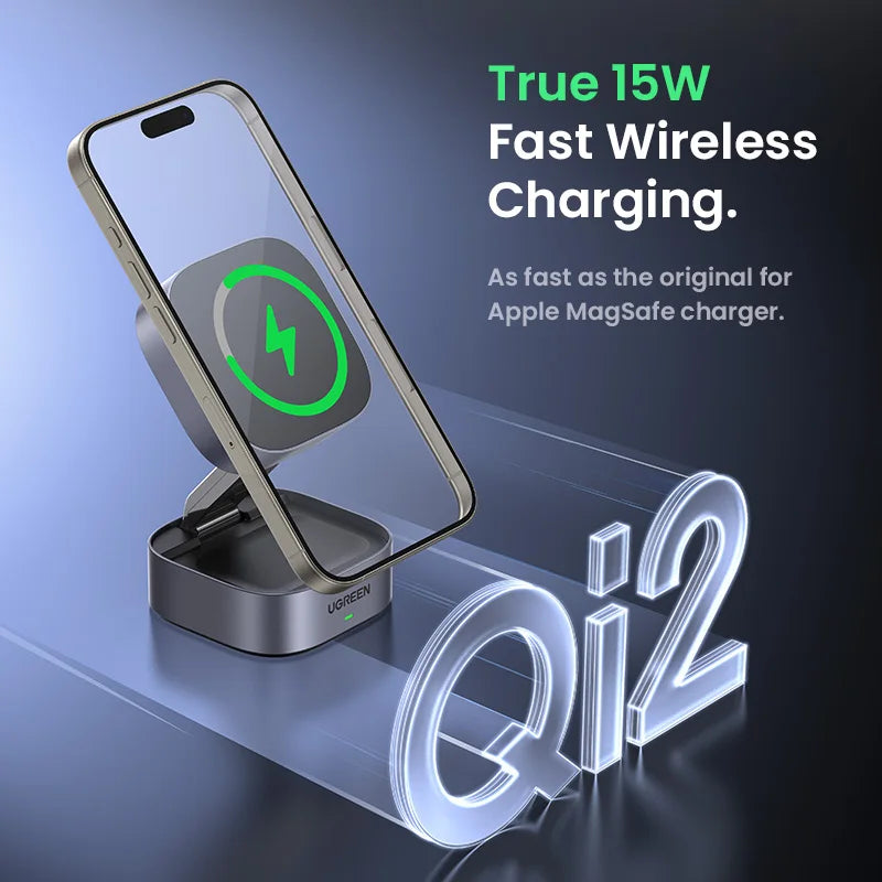 Magnetic Wireless 2-in-1 Charging Stand
