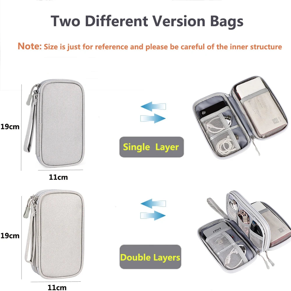 Data Cable Storage Waterproof Bag