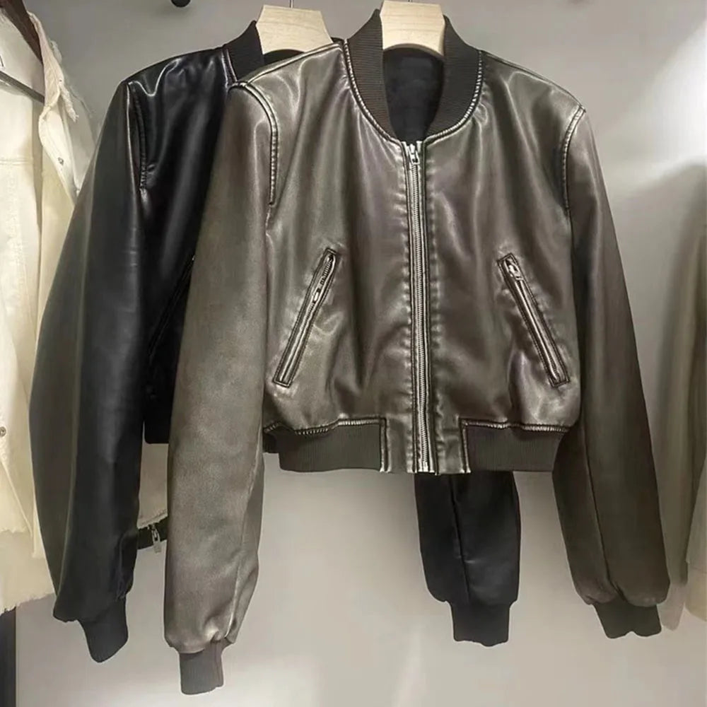 Aurelle leather jacket