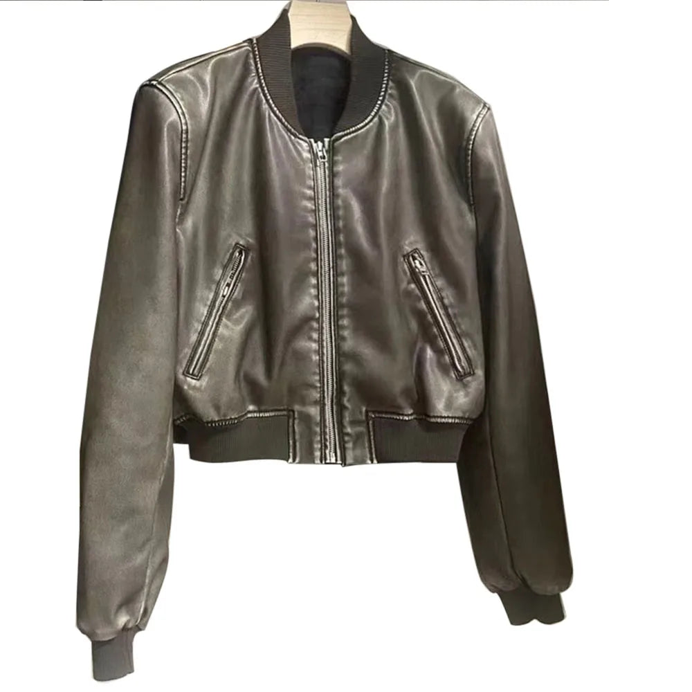 Aurelle leather jacket