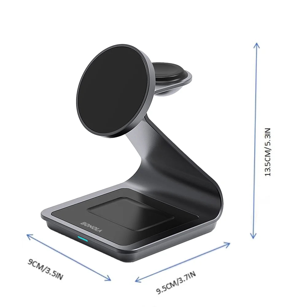 Magnetic 3 in 1 Wireless Charger Station