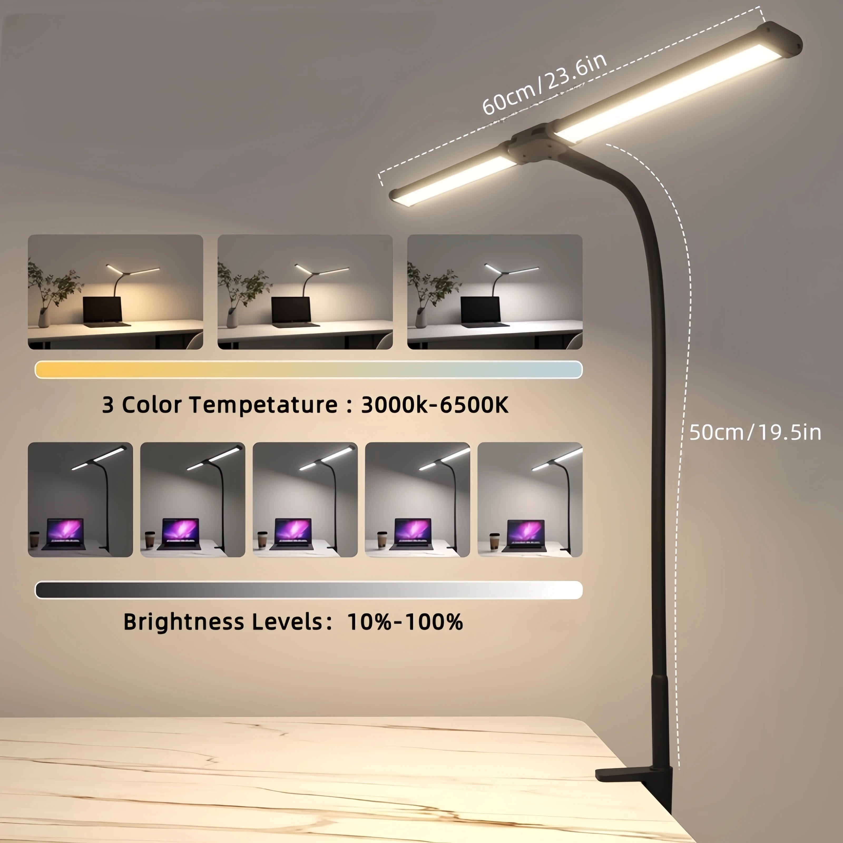 Double Headed LED Table Lamp